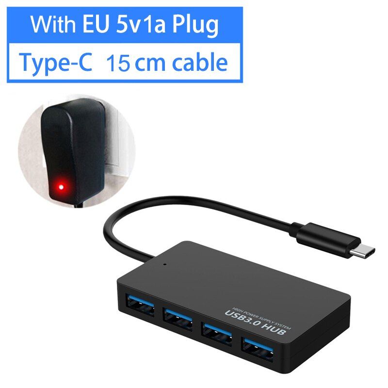 USB C HUB 3.1 Type C 3.0 2.0 4 Port OTG Splitter Power Adapter For Lenovo Xiaomi Macbook Air Pro Laptop PC Computer Accessories