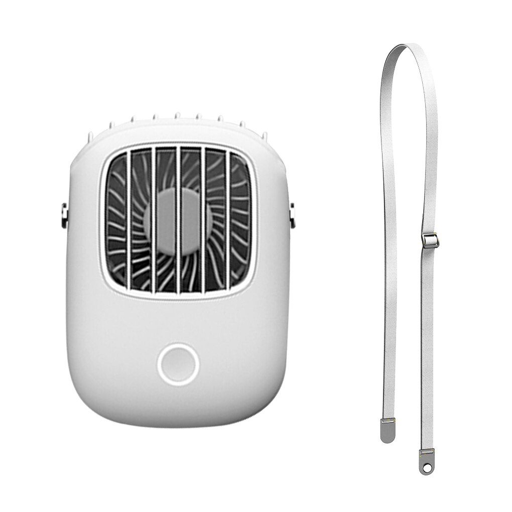 USB Neck Fan Electric Rechargeable Hanging Cooling Fan USB Adjustable Air Cooler Lazy Sports Portable Fan