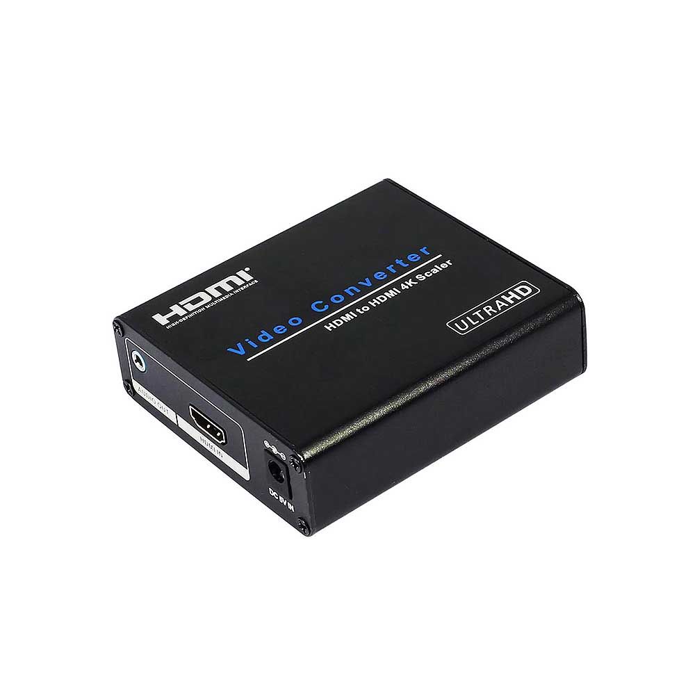 AM-9H20 HDMI Adapter HDMI to HDMI 4K Scaler Amplifier HDMI Down/Up Scaler Converter Switch for HDTV Blue-DVD Portable US Plug