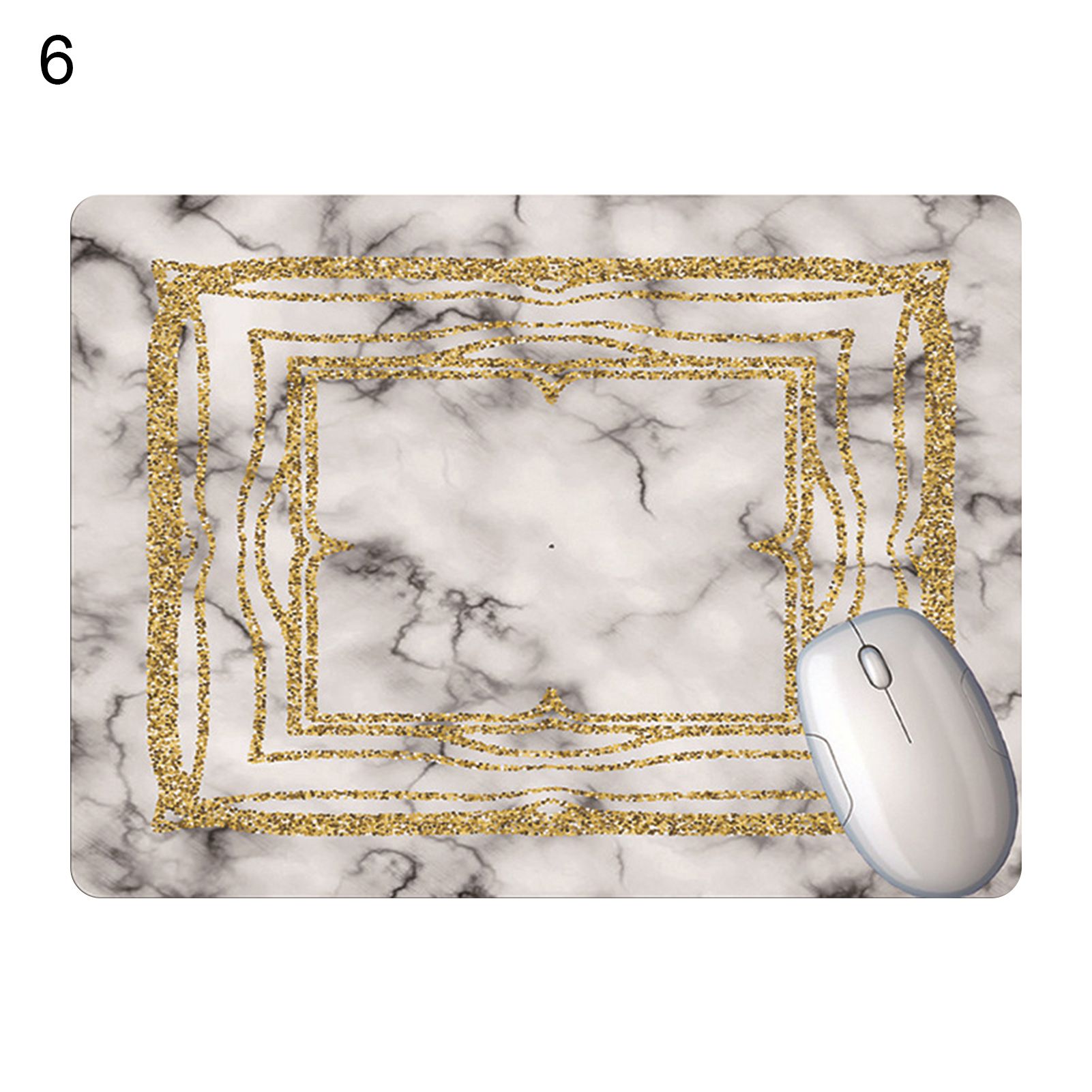 Mouse Mat Soft en Color Edge Marble Pattern le Mouse Mat