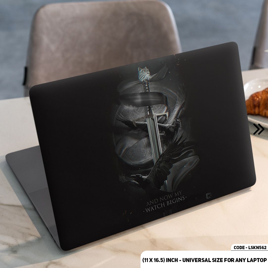 LSKN562 - Sword Game Of Thornes Laptop Skin Decal Sticker For Any Kind of Laptop Waterproof Removable Laptop Sticker (10.5X15.5) - Handy Commodity