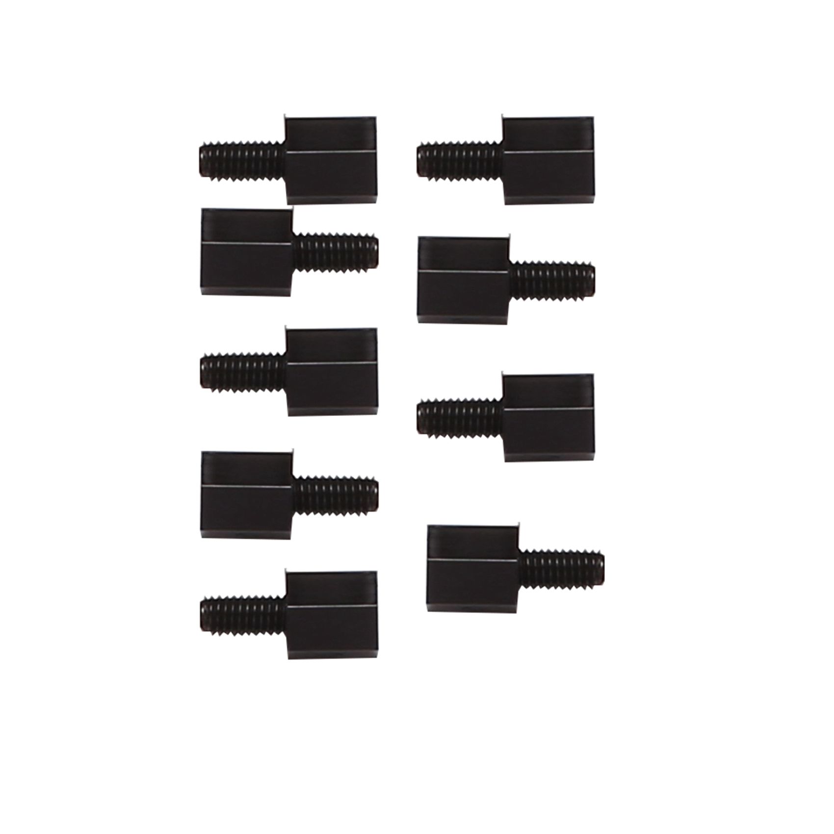 100x Motherboard Hex Standoff Threaded Spacer M3 Thread 6+6mm Black