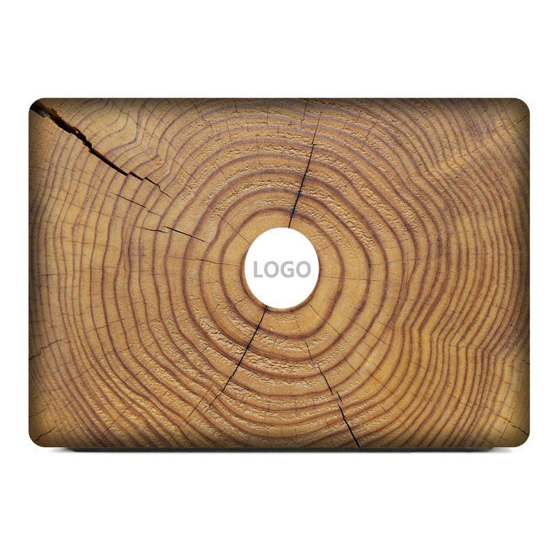 3D Wood Rings Marble Vinyl Decal Sticker For MacBook Air Pro 11 13 15 inch for Mac Laptop Case Full Cover Top Skin Sticker