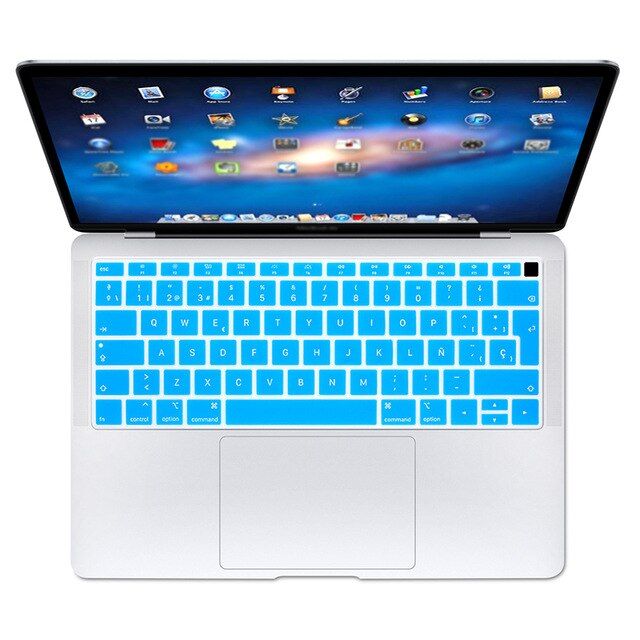 Spanish EU Teclado Keyboard Protector Cover Protective Skin For  Apple MacBook Air 13 13.3 Inch A1932 2019 2018 Touch ID
