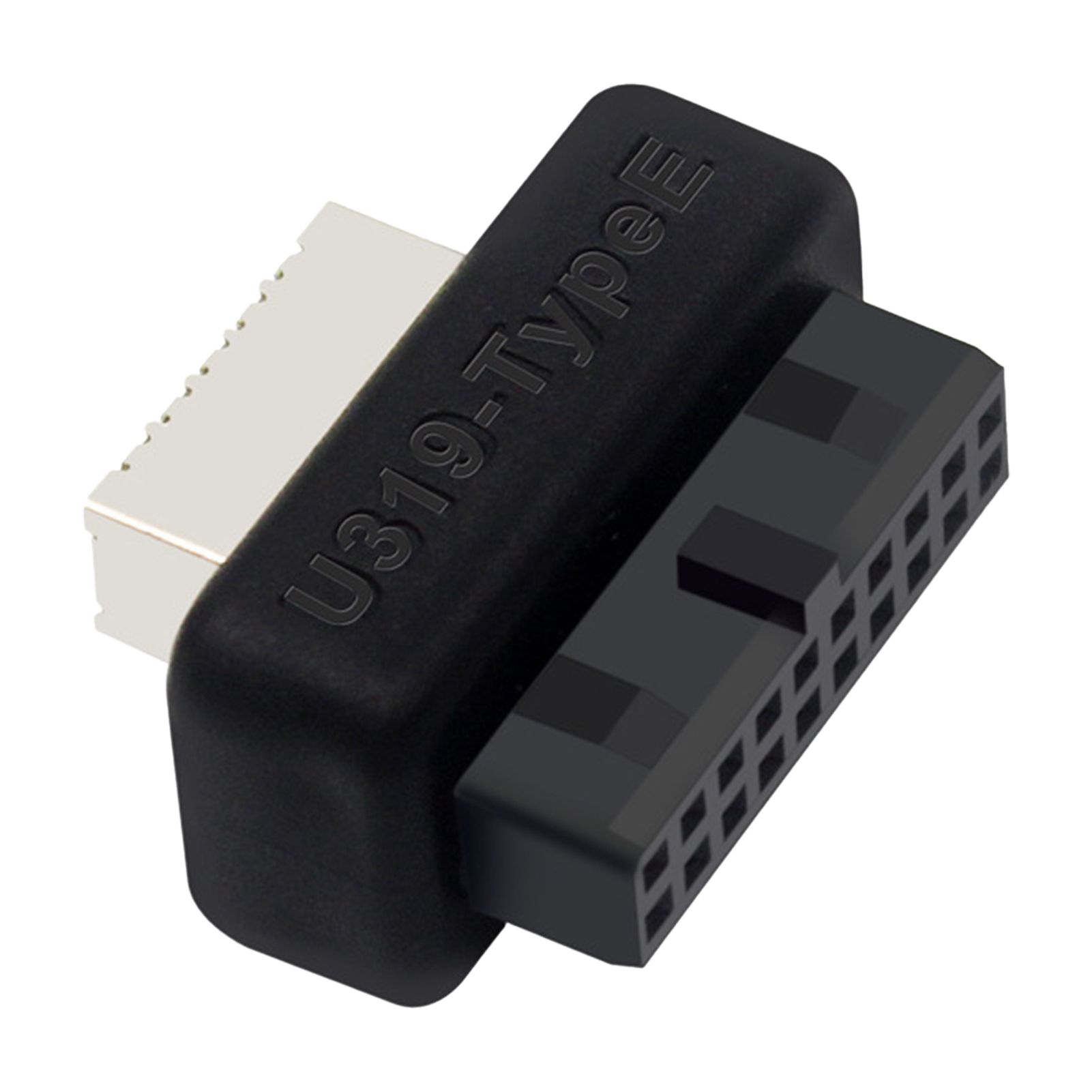 Motherboard Connector Socket Convenient USB3.0 19P/20P to Type-E Type-C 90 Degree Motherboard Connector Socket