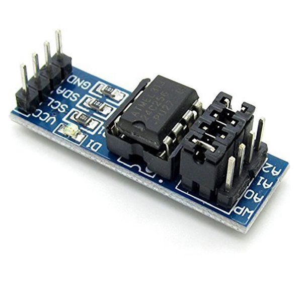 Harmony AT24C256 Chip Sockets I2C Serial EEPROM Data Storage Memory Module with Onboard LED Indicator
