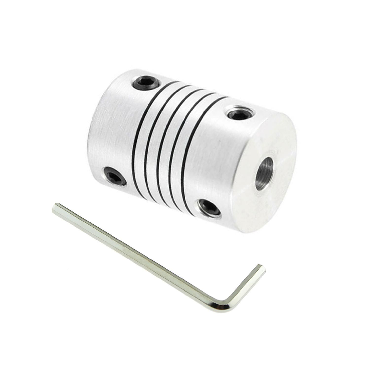 Aluminium Flexible Coupling Coupler Helical Shaft 5mm x 5mm
