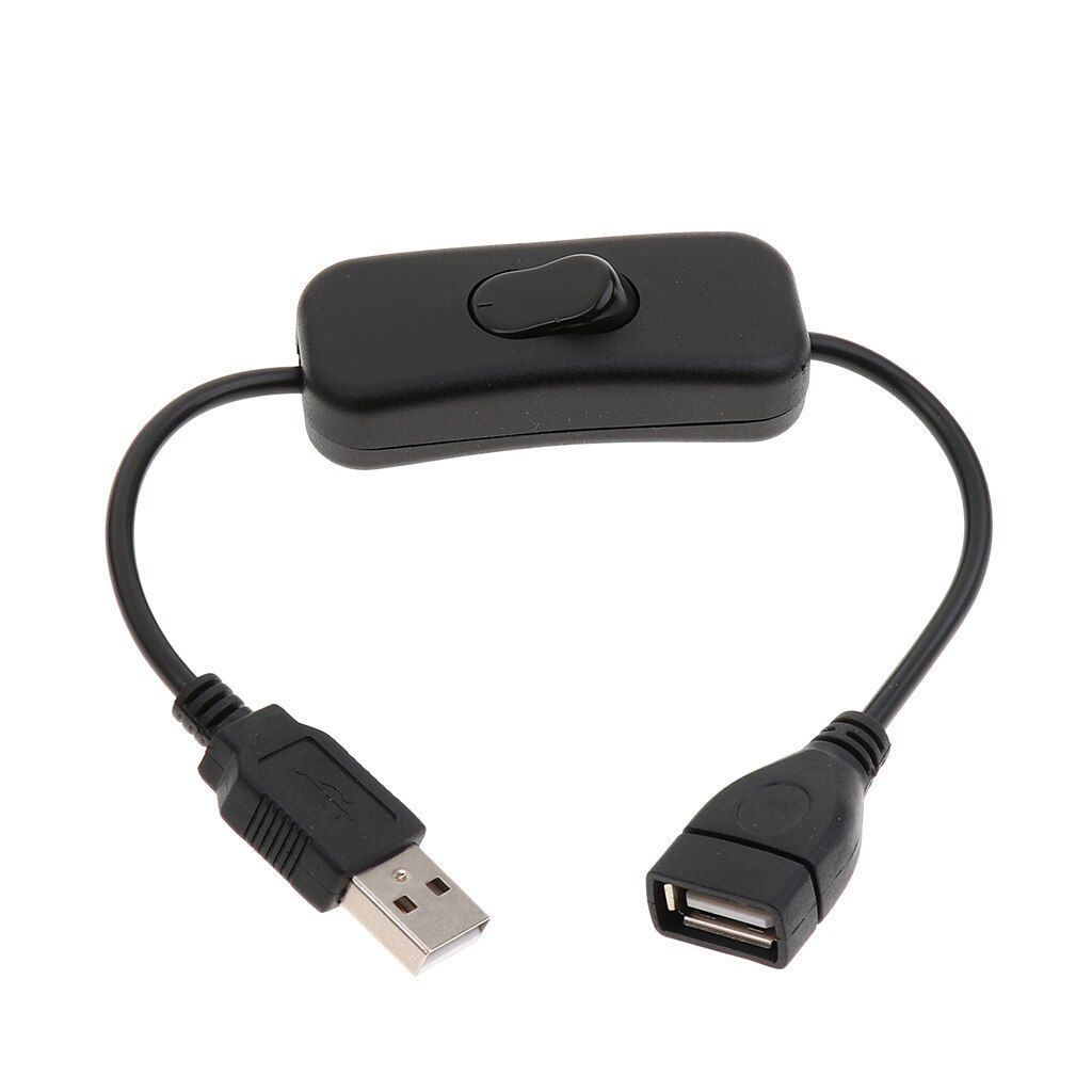 2x USB Cable With ON/OFF Switch Toggle Power Control Extension Cord for LED
