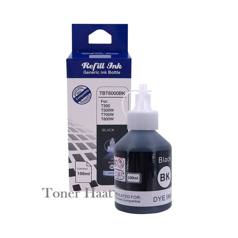 Brother Ink TBT5000 Black Compatible for Printer T300, T500, T700, T800