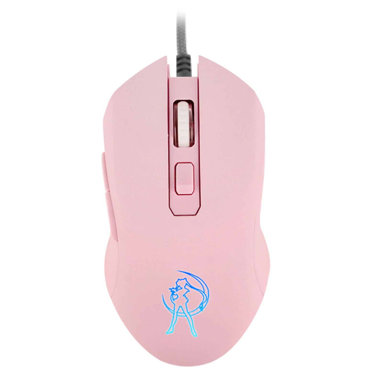 GreenForest Wired Mouse Ergonomic Mute Pink Lovely Sailor Moon 1600 DPI Optical Mouse for Gaming