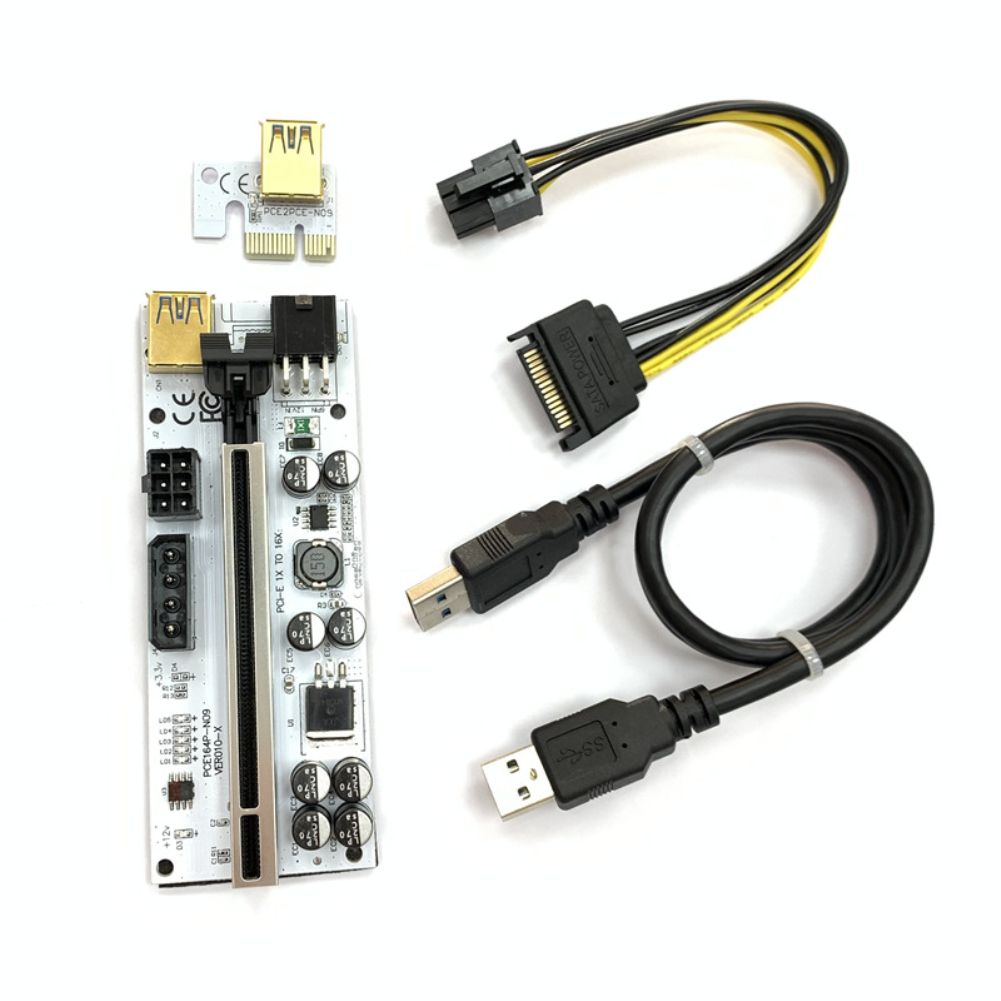 Riser VER010 USB 3.0 PCI-E Riser VER010-X Express Cable Riser For Video Card X16 Extender PCI-E Riser Card