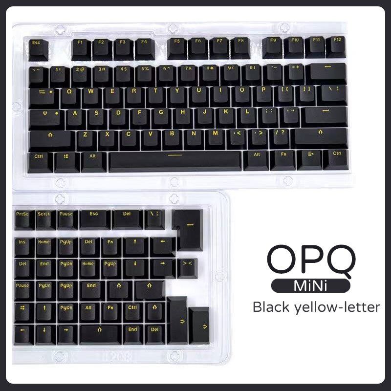OEM 118 Keys Double Shot Keycaps For ISO Layout 61/64/68/71/78/82/84/87 Keys Mini Mechanical Keyboard Gamer Keyboard Opaque