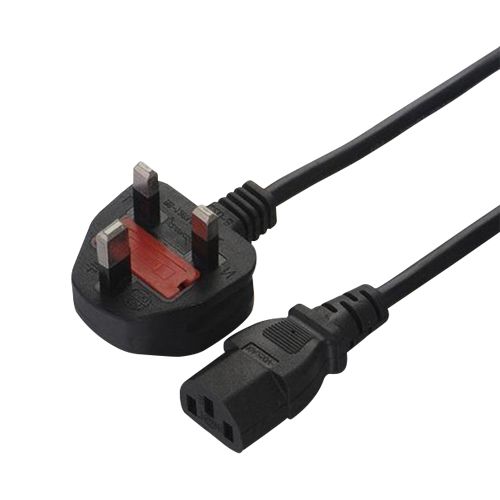 Desktop Power Cable 3 Pin 1.5M-BLACK With Fuse