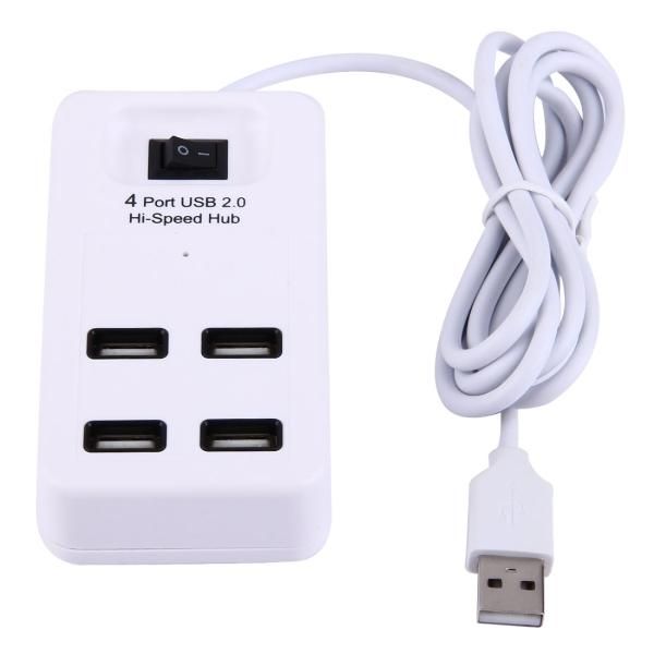 High Speed 4 Port USB HUB with ON/OFF Switch