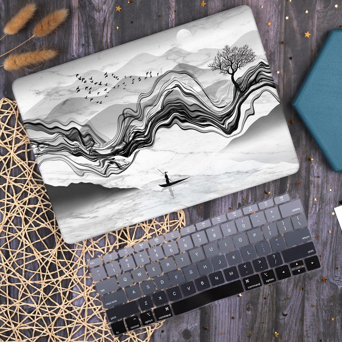 Abstract Marble Plastic Hard Case for MacBook Air Pro Retina 11 12 13 15 16inch 2020 A2338 A2337 A2179 A1932 Cover Keyboard Skin