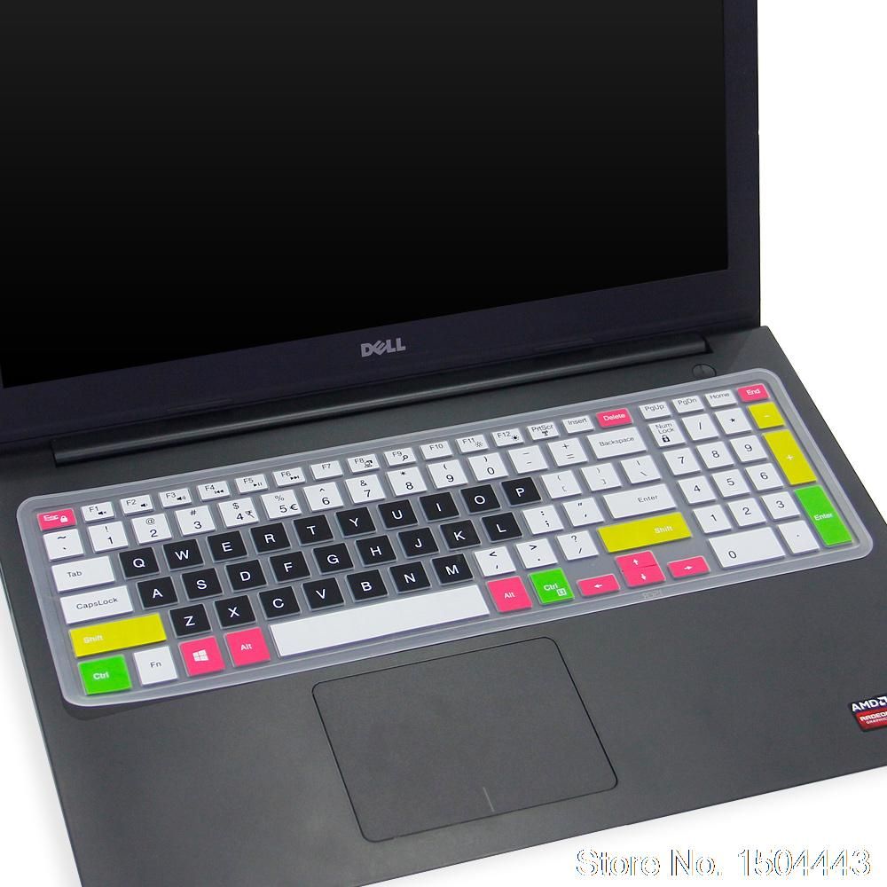 For Dell Inspiron Vostro 15 3000 series 15.6 5000 series 15 7000 series 2016 2017 Silicone laptop keyboard cover skin