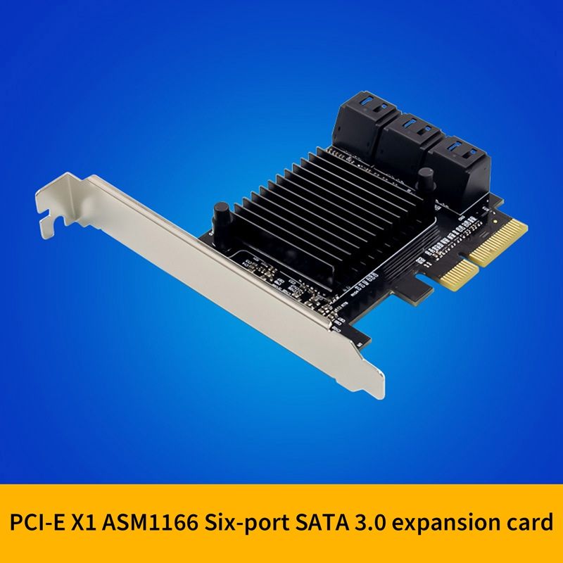 PCIE SATA III 6 Ports IPFS Server-Class Hard Disk Expansion Card PCIE Riser Card Controller SATA Multiplier for Desktop