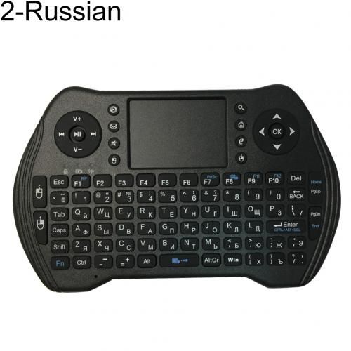 MT10 2.4GHz Mini Wireless Keyboard Air Mouse with Touchpad English French Arabic Thai Version for Android TV Box Laptop