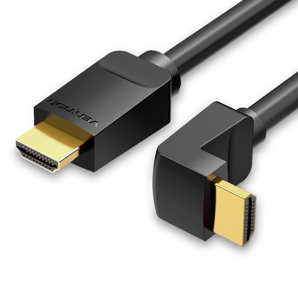 Vention AARBI 90 Degree HDMI 2.0 Right Angle Cable 4K&3D Digital HD Cable Replacement for TV PS3/4 Splitter Video Audio 3m