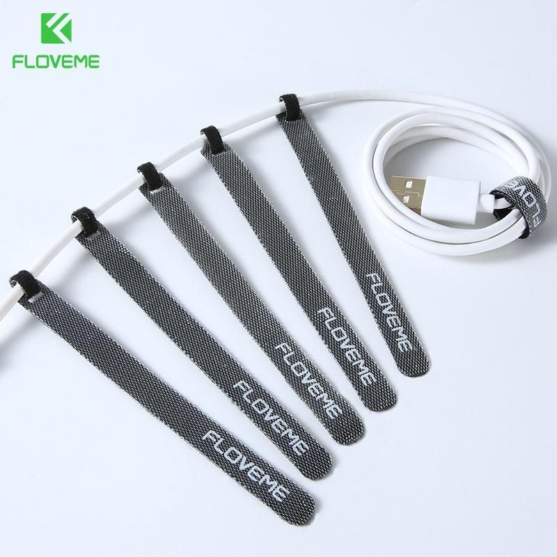 FLOVEME 1pcs/5pcs/10pcs/20pcs Cable Organizer Wire Winder Cable Holder 14cm Cable Tie For Mouse Cord Earphone HDMI Aux Wire Cable Protector