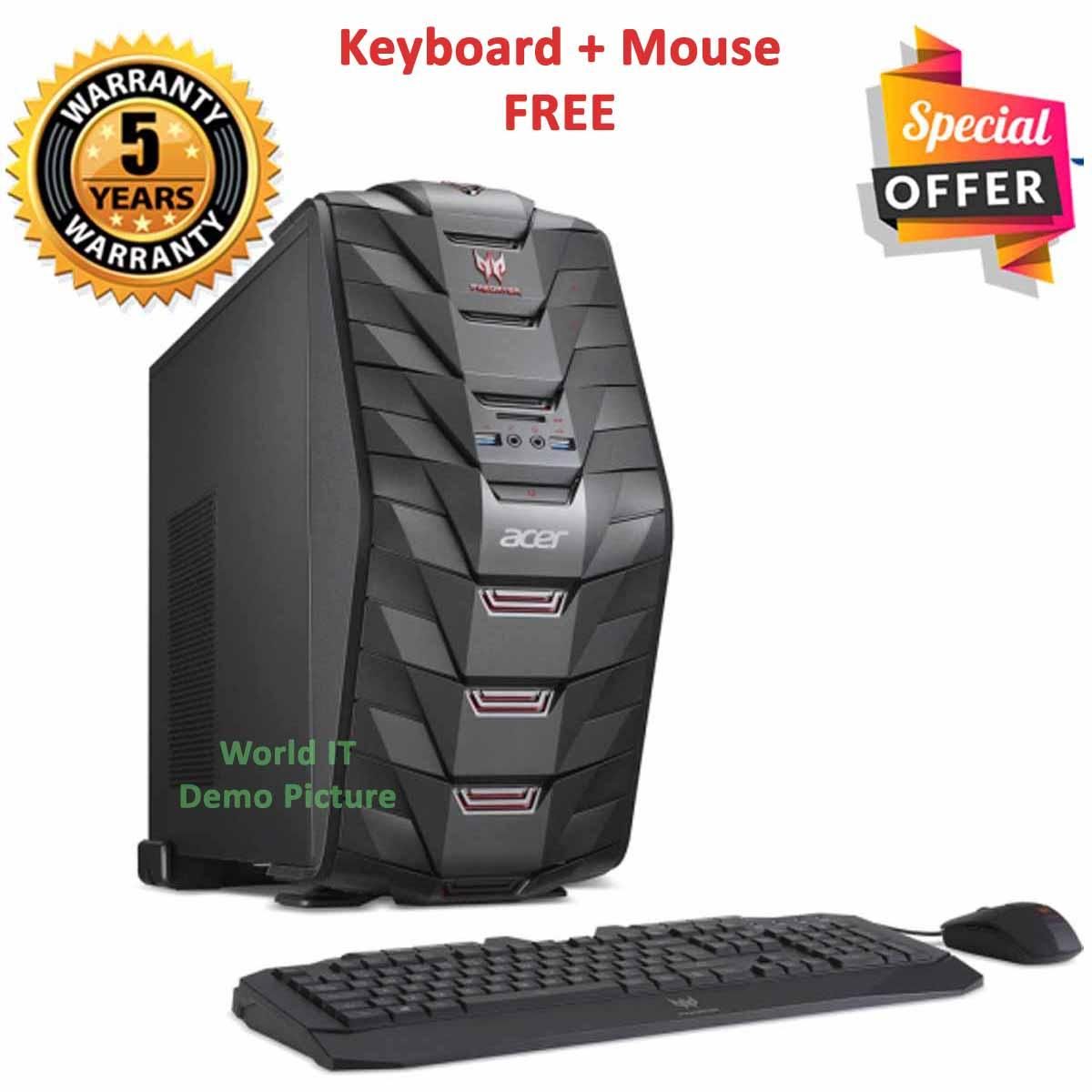 Intel Core I7 Ram 4Gb Hdd 500Gb Graphics 2Gb Built In (Internal+External) Gaming Pc Windows 10 64 Bit New Desktop Computer 2023
