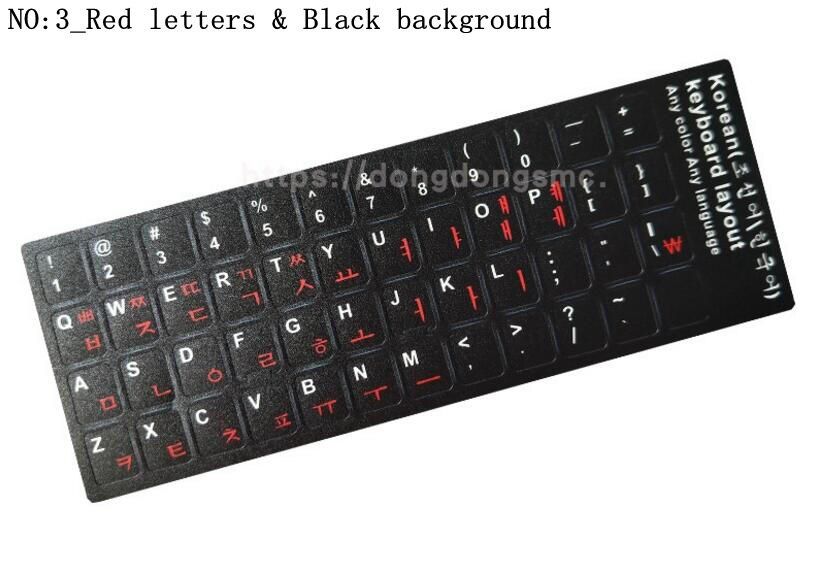 High Quality! Korean keypad label stickers, Eco-environment Plastic Korean keyboard stickers for Laptop/computer