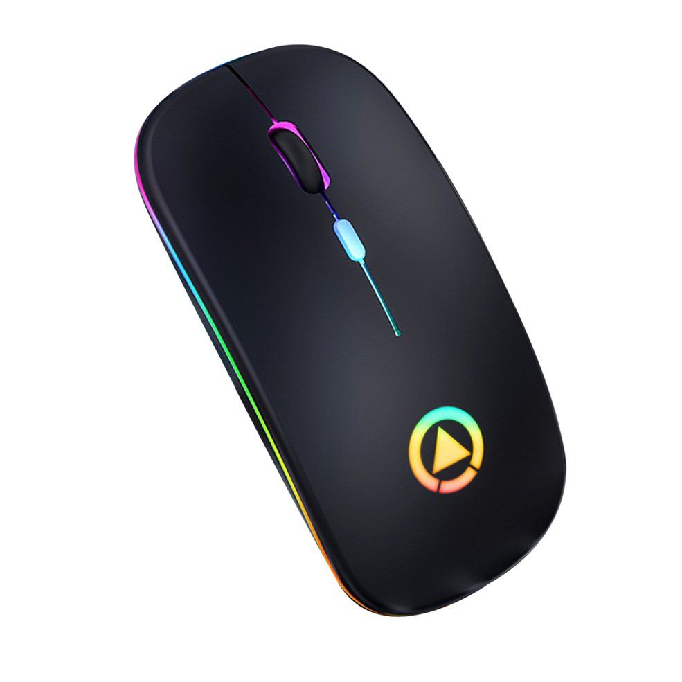 A2 wireless mouse silent mute rechargeable office wireless mouse Ultra-thin silent lightt optical mouse with USB receiver for laptop