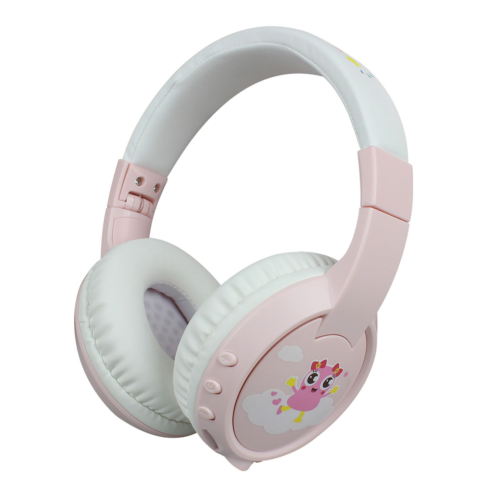 Children’s BT Headphone BT 5.0 Kids Headphone Built-in HD Microphone BT Headset Support TF Card for Children Study/Entertainment Pink