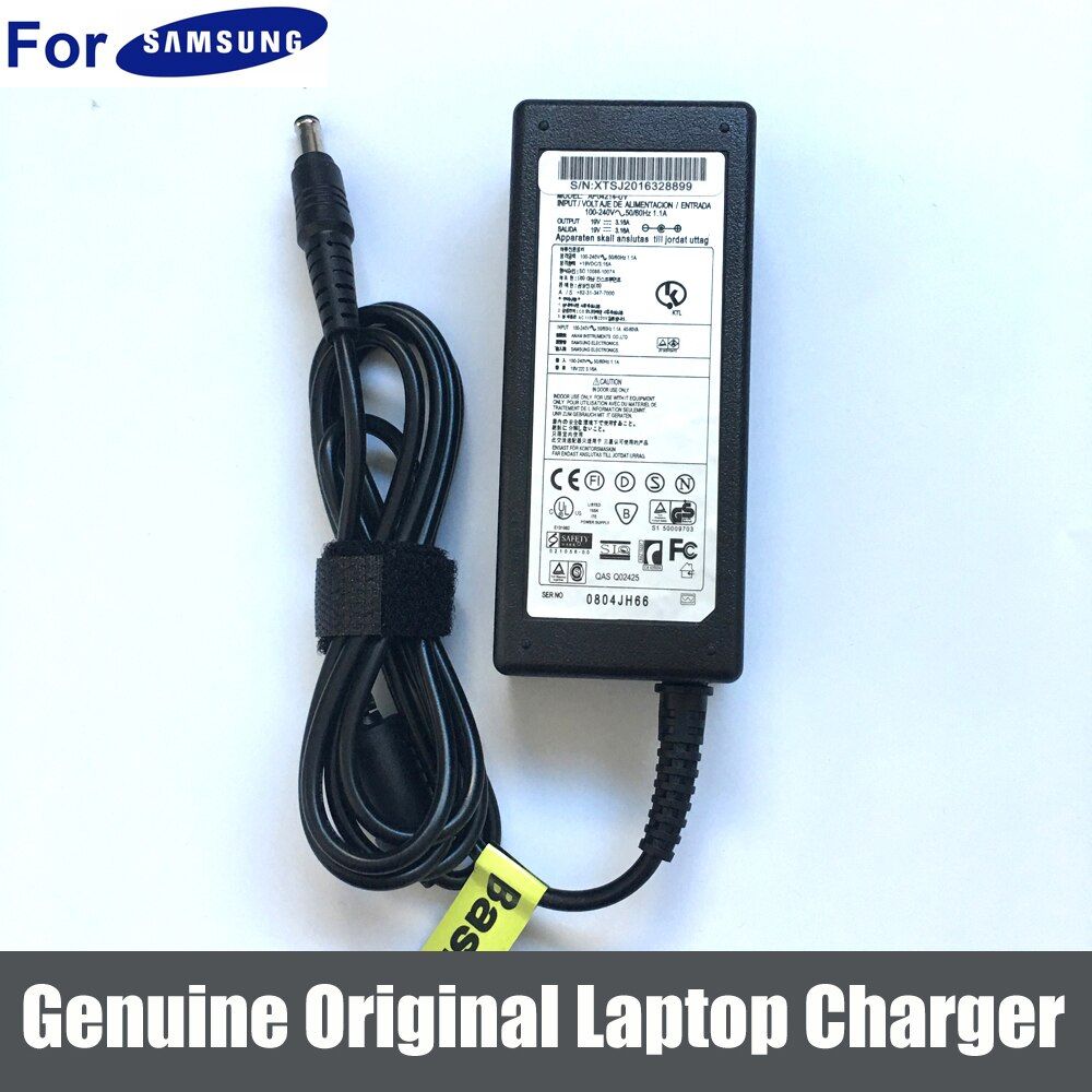19V 3.16A 60W Power Supply Adapter Charger For Samsung R510 R530 R719 AD-6019 AD-6019R Q330 Q468 Q230