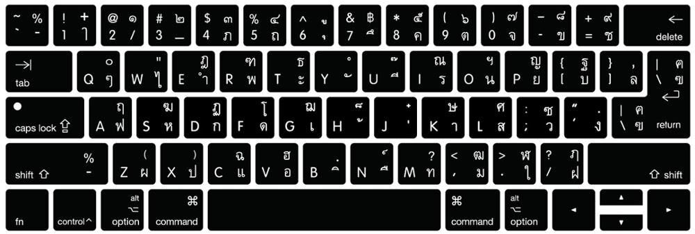 Italian Japanese Korean Spanish Alphabet Universal Silicone Keyboard Cover for  Macbook Pro 13 15 with Touch Bar ID