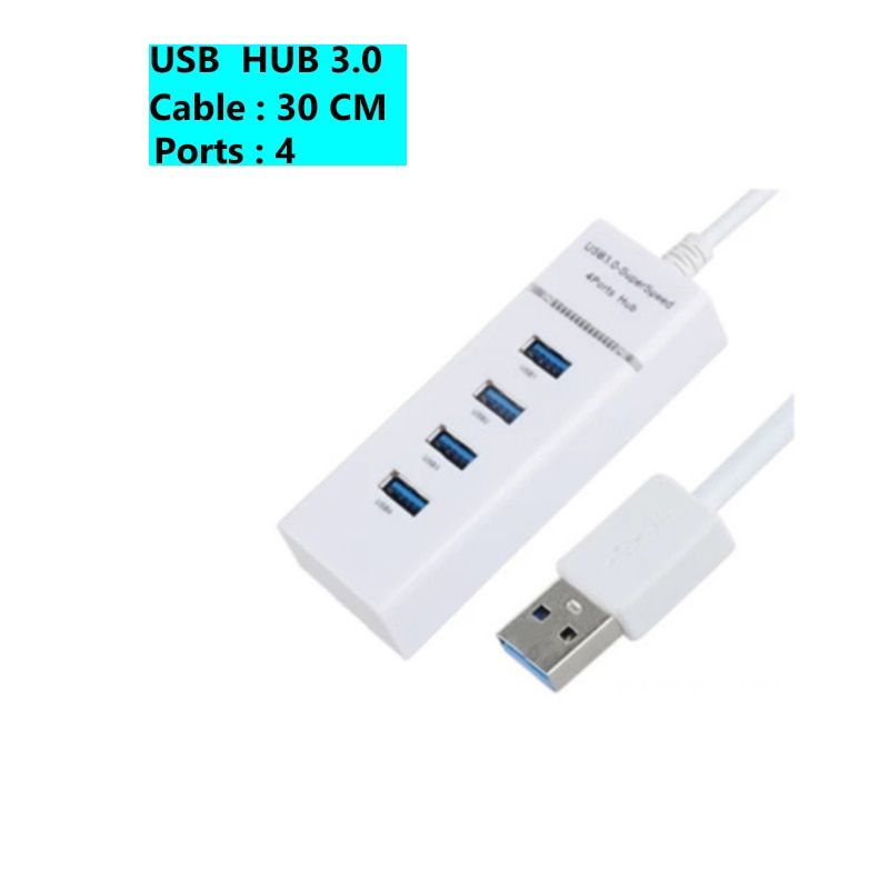 USB Hub 3.0 Hub USB C Multi Card reader USB Splitter Hub Use Power Adapter 3/6Port Multiple Expander 2.0 USB Hub+Switch For PC（CL-USB2.0-10-3-WHITE）