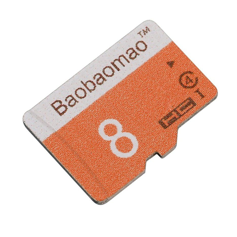 Ultrathin 8Gb Tf Flash Memory Card With Adapter Secure Digital Memory Card orange 8G
