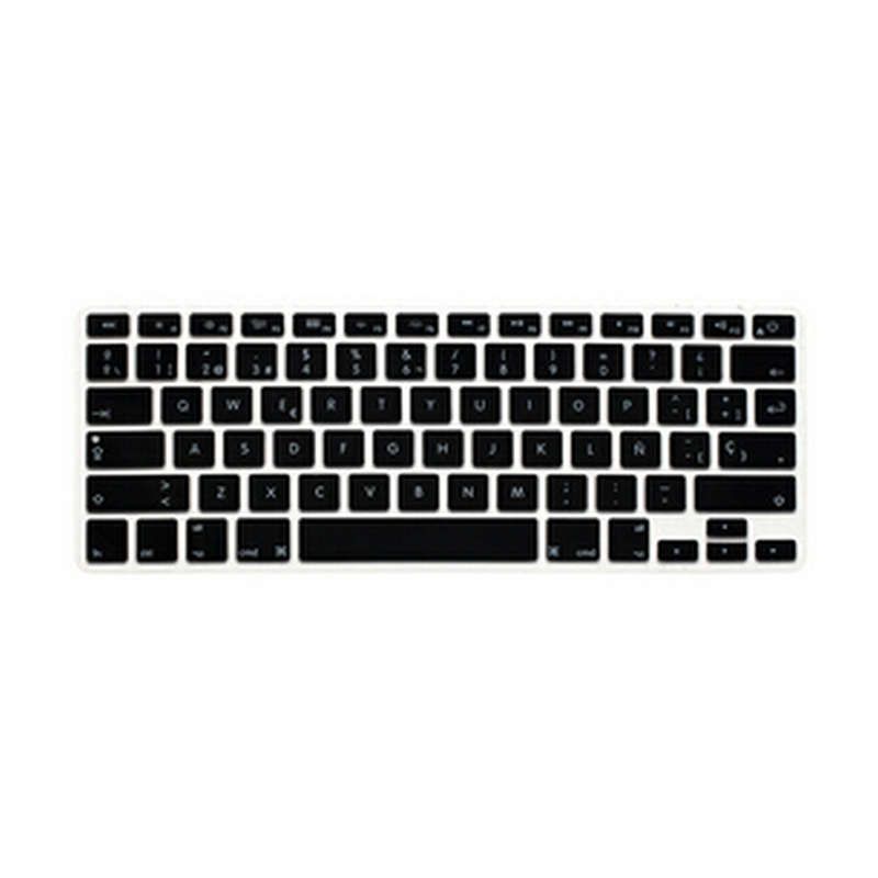 For Macbook Air Pro Retina 13 15 Silicon Black Keyboard Skin Cover Us Es Spain Spanish Laptop Keypad Protector Film