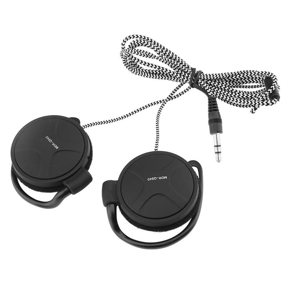 Wired 3.5mm Gaming Headset On-Ear Sports Earphones Ear-hook Music Headphones for Smartphones PC Tablet Laptop Desktop