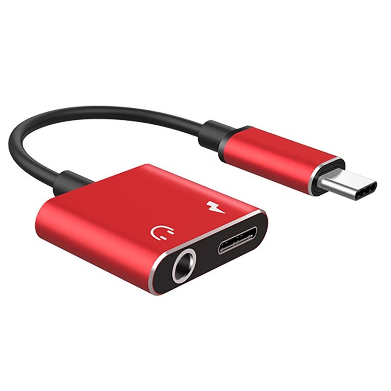 Audio Converter Cable Sle Output 2 in 1 Type-C Plug Play Phone Audio Converter