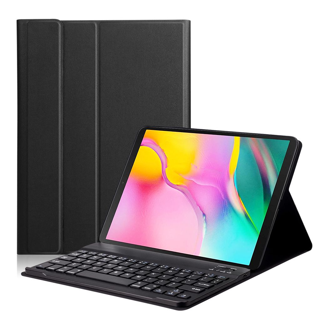 Yfashion For  alaxy ab A 10.1T510/515 Split Colorful Backlit Bluetooth Keyboard Protective Case
