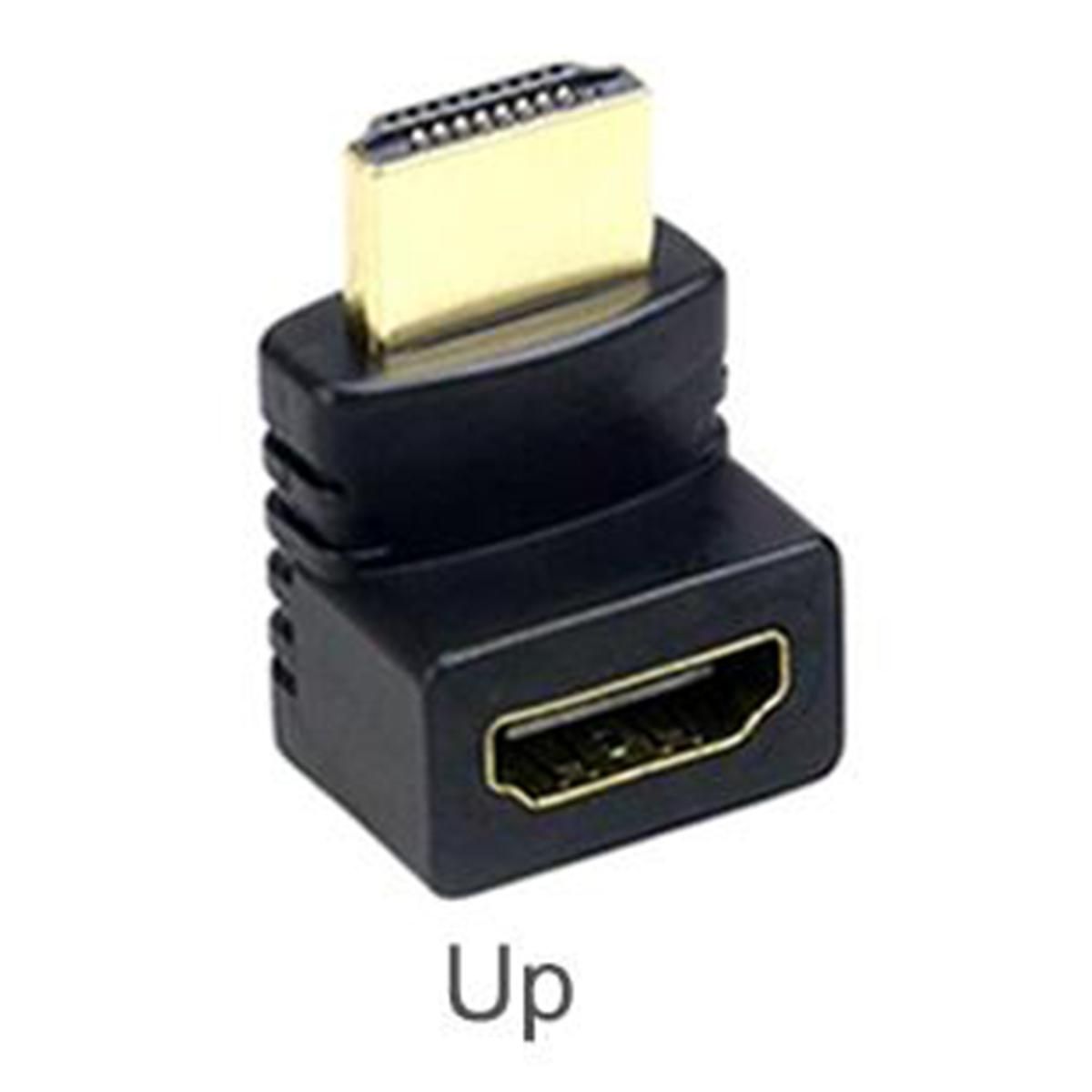 HDMI Cable Connector Adapter 270 180 90 Degree Angle HDMI Male to HDMI Female Converters for 1080P HDTV Style:Right 90 degrees