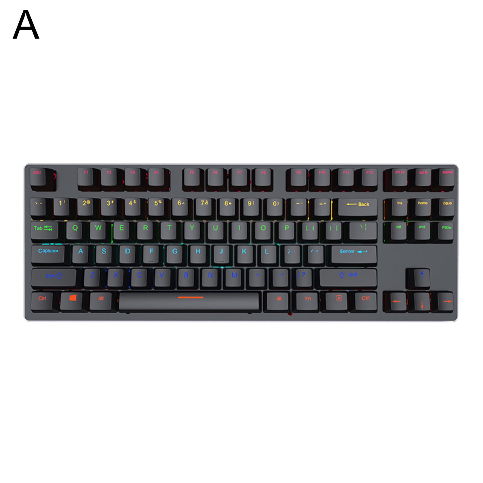 Mechanical Keyboard Easy to Clean 87 Keys USB Wired Lightweight Keyboard