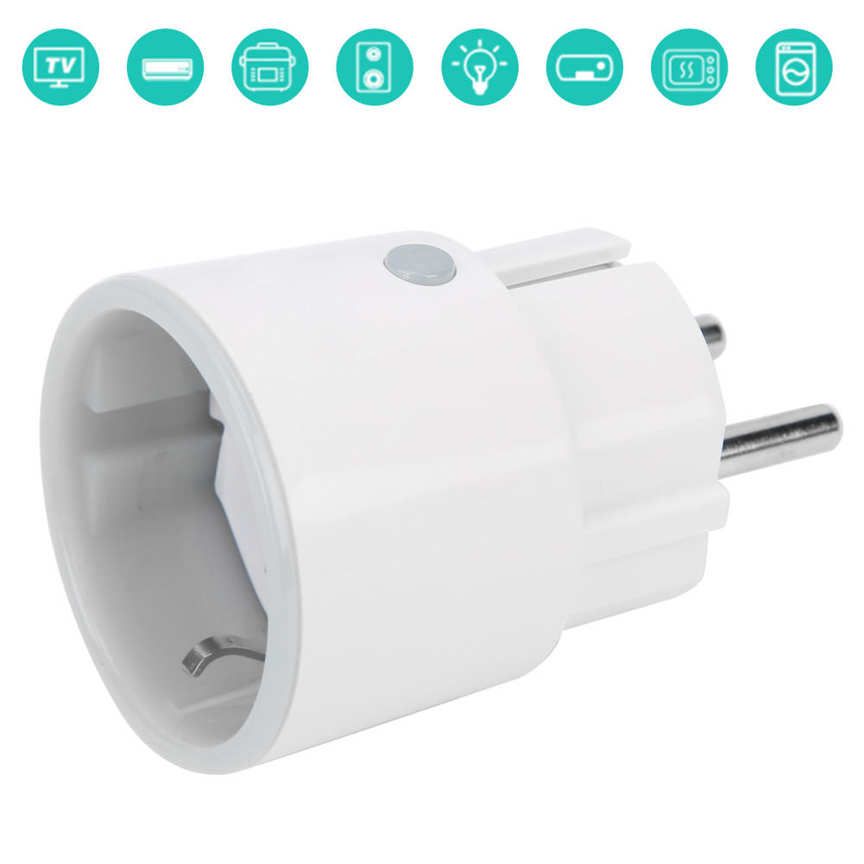 NEO COOLCAM WiFi Smart Power Plug Sensor 85‑230V EU Type Din Support for Alexa/Google Assistant Voice Control