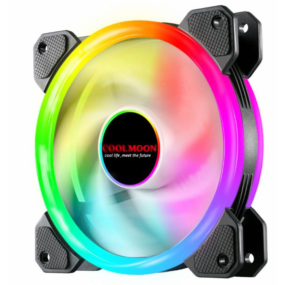 Practical 12cm Desktop Computer Cooling Fan Silent Fan RGB Chassis Fan
