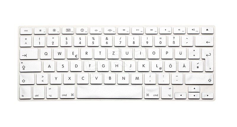 HRH Waterproof German Language EU/UK Silicone Keyboard Cover Protector Keypad Skin For Macbook Air Pro Retina 13 15 17