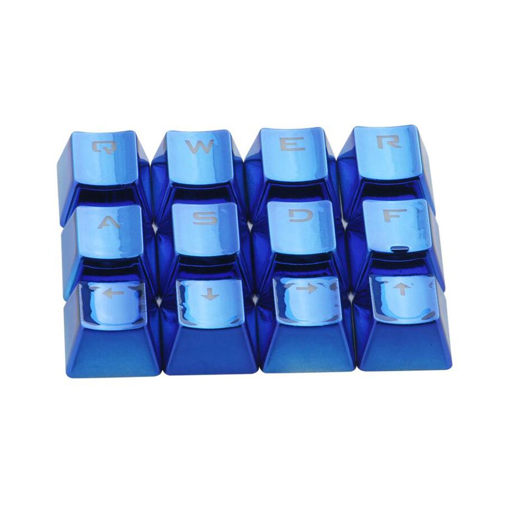 12Pcs/Set PET Electroplating Gaming Keyboard Key Caps Replacement Button Set