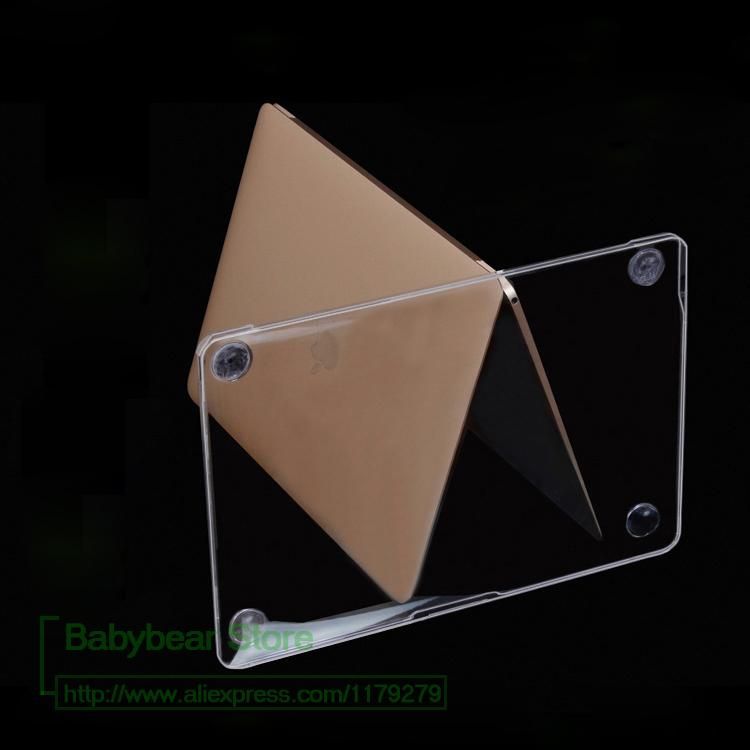 2in1 High transparent Clear Protective Case Cover for Mac Apple Macbook 12 Retina + Euro or US Silicone keyboard cover 12 inch