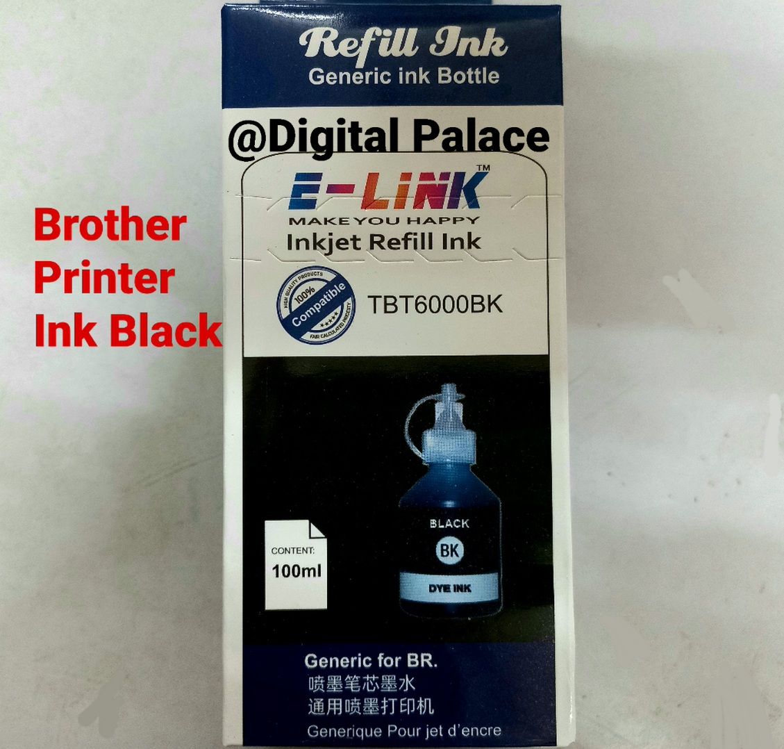 Brother Printer TBT6000BK Refill Ink 100ml BLACK