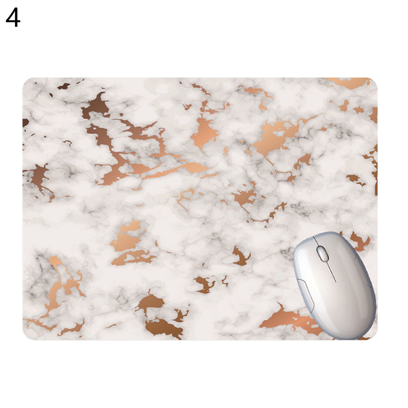 Mouse Cushion Foldable Marble Stripe Block Desk Mouse Mat Wrist Rest