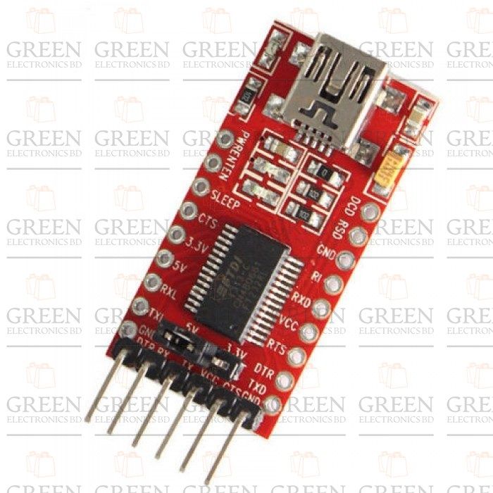 FTDI Module Serial Converter FTDI FT232RL USB To TTL Adapter Module 5V 3.3V USB To Serial Converter FT232 FTDI Adapter Module FT 232 TTL