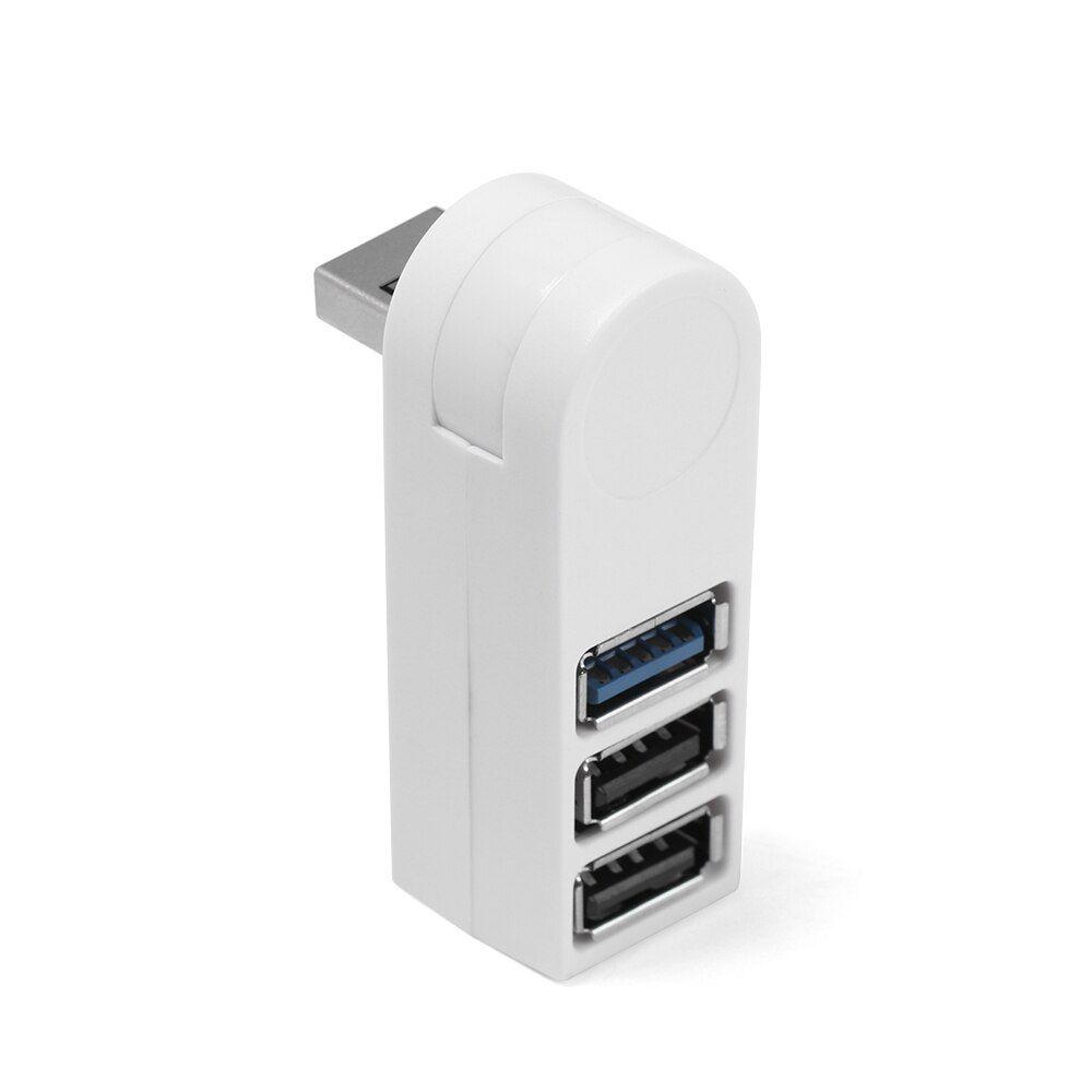 Universal Mini Rotatable 3 Port USB 3.0 Hub High Speed Data Transfer Splitter Box Adapter USB Expander For PC Laptop MacBook Pro