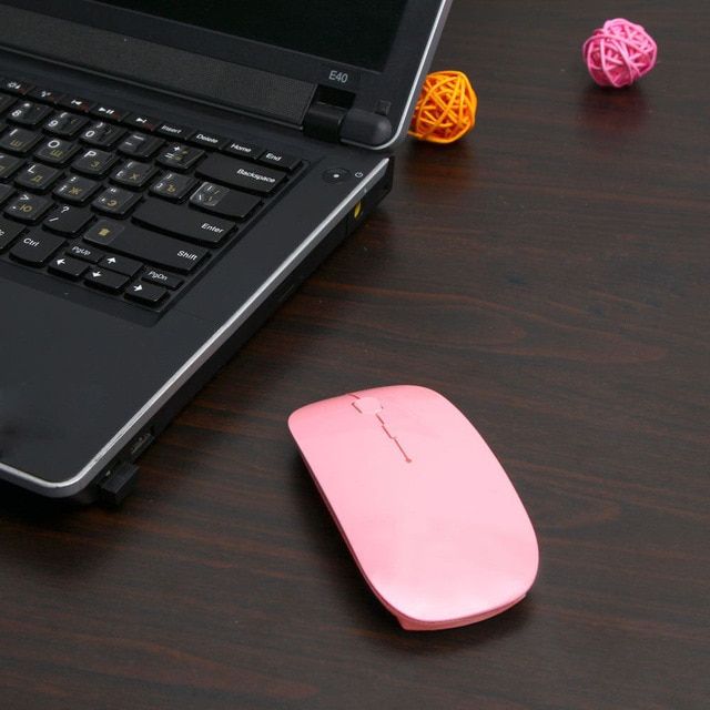 Ultra Thin 2.4GHz Wireless Optical Mouse Computer PC Mice with USB Adapter Mause for all computer laptop Mouse Wireless