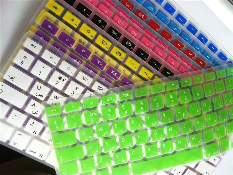 Silicone Keyboard Cover Silicone Euro Eu Keyboard For Apple Macbook Air Pro Retina 13 15 17 Arabic Laptop Skin For Mac Book