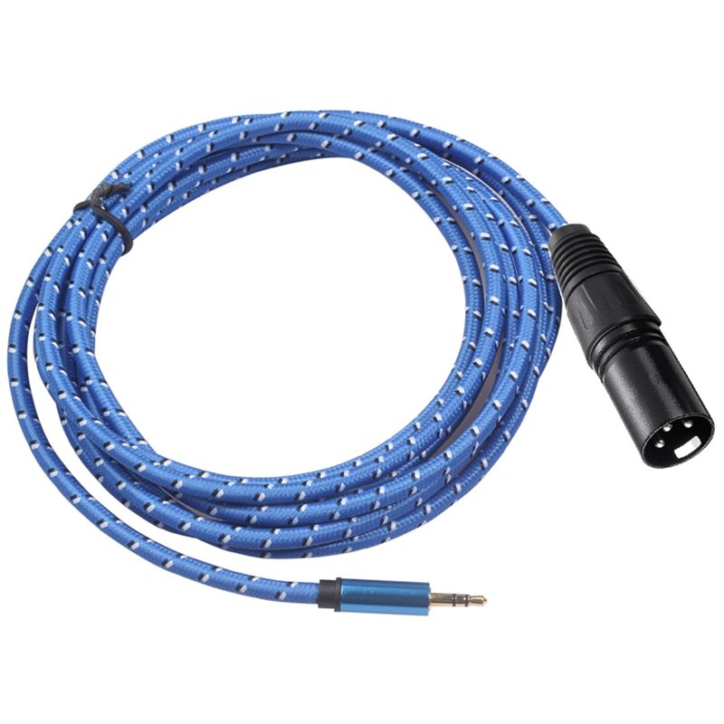 3.5MM TO Mini 3Pin XLR Male for PC Headphone Mixer Microphone Stereo Camera Amplifier(Male)